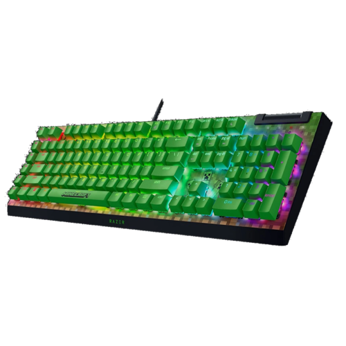 Minecraft Edition Razer BlackWidow V4 X – מקלדת גיימינג מכנית