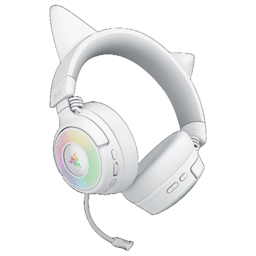 RAZER KRAKEN KITTY V3 – אוזניות גיימינג אלחוטיות לבן