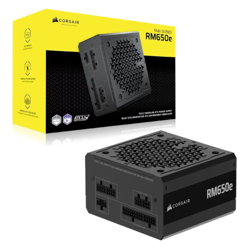 Corsair RMe Series RM650e 650W – ספק כוח מודולרי ושקט לחלוטין