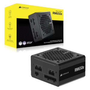 Corsair RMe Series RM650e 650W – ספק כוח מודולרי ושקט לחלוטין