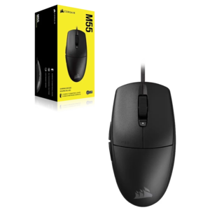 עכבר גיימינג חוטי CORSAIR M55 Lightweight – קל משקל, מהיר ומדויק