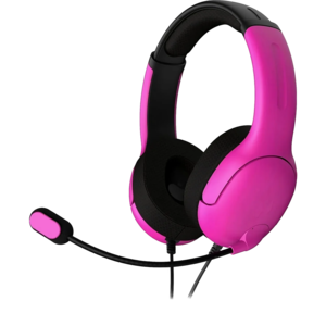 אוזניות חוטיות דגם PDP Airlite ל-PS5 בצבע ורוד מבית Turtle Beach