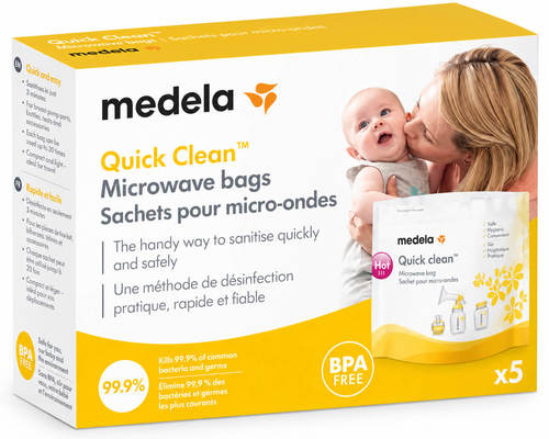 מארז 5 שקיות לחיטוי במיקרוגל Medela