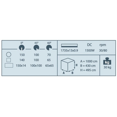 משור סרט YCM150