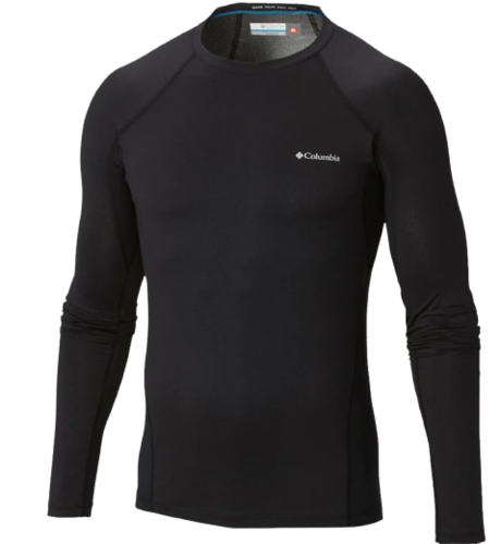 חולצה תרמית לגברים Midweight Stretch M2 Long Sleeve Top שחורה - Columbia