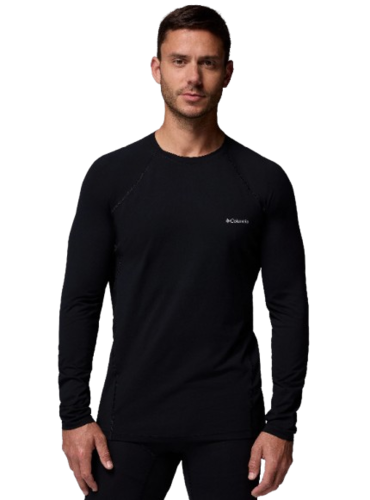 חולצה תרמית לגברים Midweight Stretch M2 Long Sleeve Top שחורה - Columbia