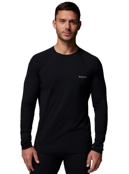 חולצה תרמית לגברים Midweight Stretch M2 Long Sleeve Top שחורה - Columbia