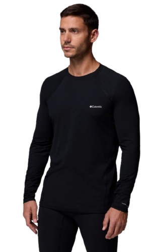 חולצה תרמית לגברים Midweight Stretch M2 Long Sleeve Top שחורה - Columbia