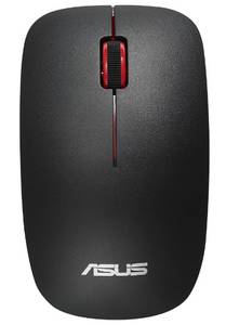 עכבר אלחוטי Asus WT300 בתדר 2.4GHz עם חיישן אופטי עד 1600DPI בצבע שחור-אדום