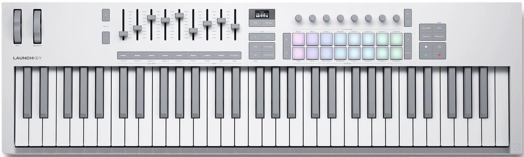 מקלדת שליטה Novation Launchkey 61 MK4-WH