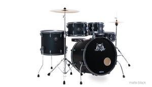 מערכת תופים 5 חלקים 18" TG180 בצבע Matte Black