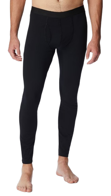 מכנסיים תרמיים ארוכים לגברים Midweight Stretch Baselayer שחורות – Columbia
