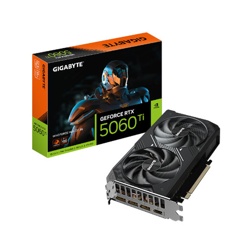 תמונה של כרטיס מסך Gigabyte RTX 5060 Ti WINDFORCE MAX OC 8GB