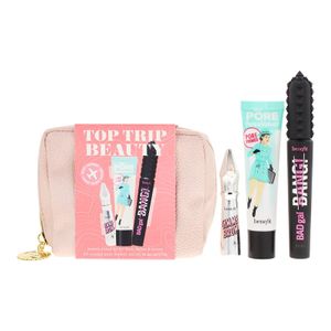 מארז איפור Benefit Top Trip Beauty – שלושה מוצרים ותיק איפור