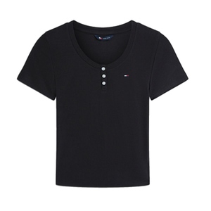 חולצה TOMMY JEANS מידות XS-XL לנשים בגוון שחור