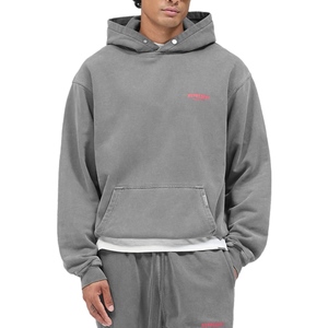 קפוצון REPRESENT מידות S-XXL לגברים בגוון אפור 