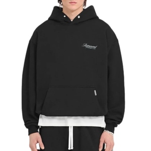 קפוצון REPRESENT מידות S-XXL לגברים בגוון שחור