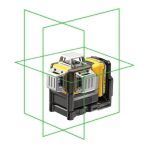 פלס לייזר ירוק 12V XR עם 3 קווי 360° כולל סוללה 2Ah ומטען Dewalt DCE089D1G