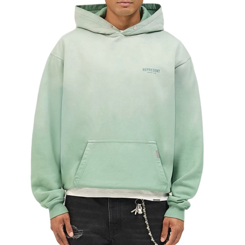 קפוצון REPRESENT מידות S-XXL לגברים בגוון ירוק