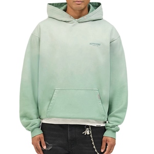 קפוצון REPRESENT מידות S-XXL לגברים בגוון ירוק