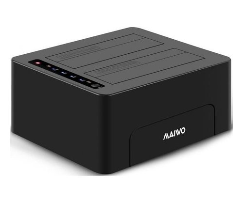 תחנת עגינה ושכפול לשני דיסקים | 3.5 2.5 MAIVO USB3.0 Dual Bay