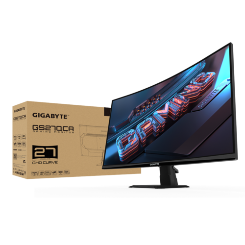 מסך קעור | Gigabyte GS27QCA | VA | 180hz | QHD | HDR Ready AMD | FreeSync