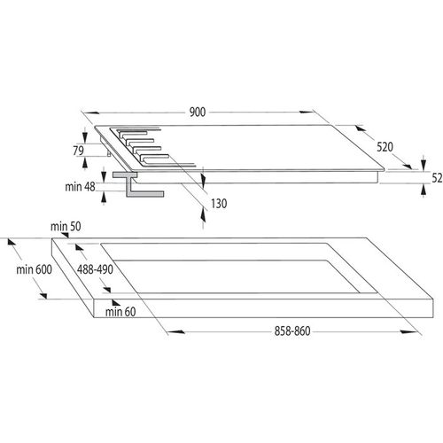 ‏כיריים גז Gorenje GW951MB גורנייה