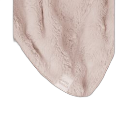 שמיכת FLUFFY פרווה טקסטורלית עם קטיפה בצבע ורוד בהיר