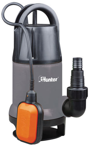 משאבה טבולה למים דלוחים גוף פלסטי Hunter