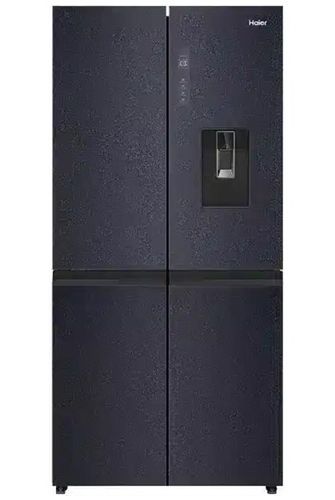 מקרר 4 דלתות מקפיא תחתון 504 ליטר Haier hrf 5800bs אבן שחורה אחריות