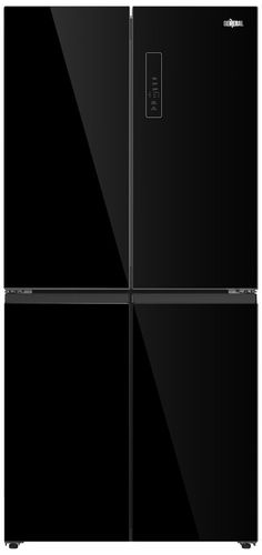 General מקרר 4 דלתות 601 ליטר General ג'נרל GE665GB זכוכית שחורה