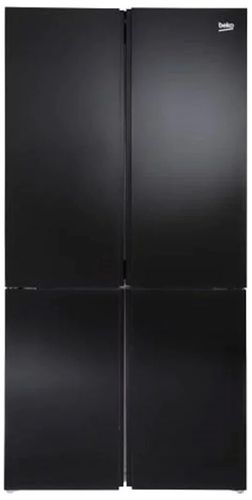 מקרר ‏4 דלתות בקו 535 ‏ליטר זכוכית שחורה Beko GN1406221GB