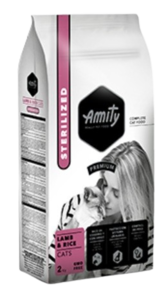 Amity אמיתי סטרלייזד כבש ואורז 10 ק"ג לחתולים מסורסים/מעוקרות