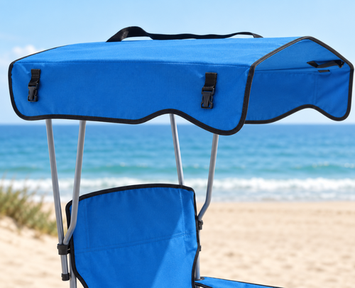 כיסא קמפינג מתקפל עם גגון דגם גל 