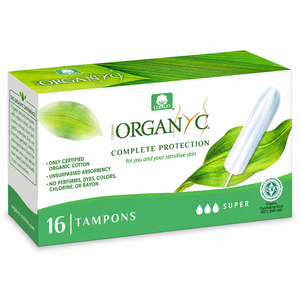 טמפונים אורגנים ללא מוליך - סופר 16 יחידות  Organ(y)c