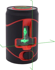 פלס לייזר צלב ירוק נטען עם פילוס עצמי FUTECH LL4205 מעוצב כפחית קולה - FUTECH LL4205
