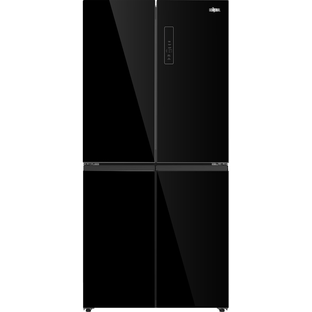 מקרר 4 דלתות - 601 ליטר General GE665GB זכוכית שחורה ג