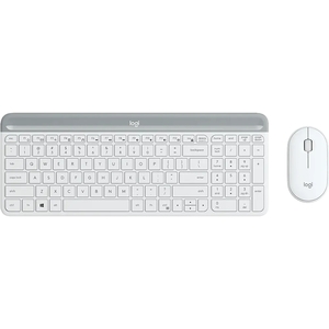 מקלדת דקה ועכבר מבית | LOGITECH דגם MK470 בצבע לבן