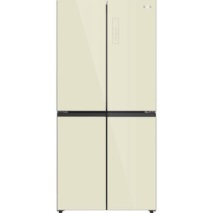 מקרר 4 דלתות 601 ליטר ג'נרל General GE665GC זכוכית קרם