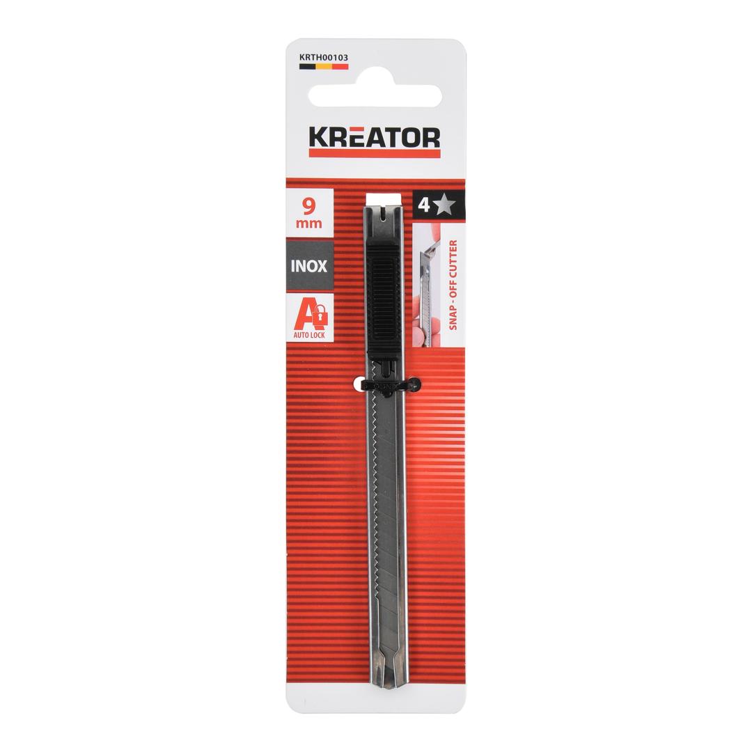 סכין חיתוך נירוסטה 9 מ"מ  106 KRTH00103, CUTTER 9MM STAINLESS STEEL ברקוד 5400338121807