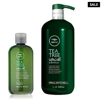 מארז שמפו 1L ומרכך טי טרי 300ML פול מיטשל TEA TREE PAUL MITCHELL