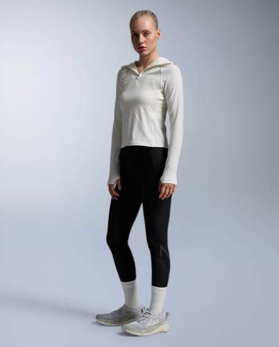 חולצת ריצה מחממת Ignition Grid 1/2 Zip Hoodie CHK/WRF