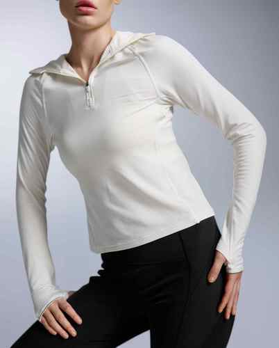 חולצת ריצה מחממת Ignition Grid 1/2 Zip Hoodie CHK/WRF