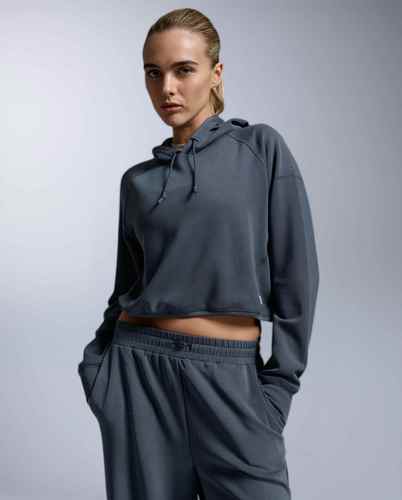 קפוצ'ון Wonderluxe Sand Washed Hoodie IDK/WHT