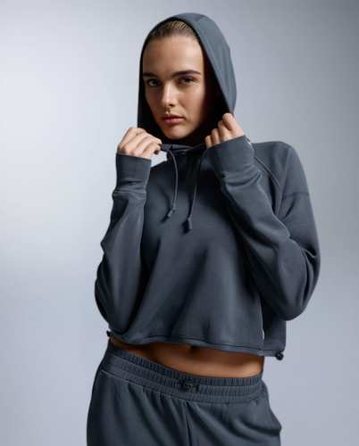 קפוצ'ון Wonderluxe Sand Washed Hoodie IDK/WHT