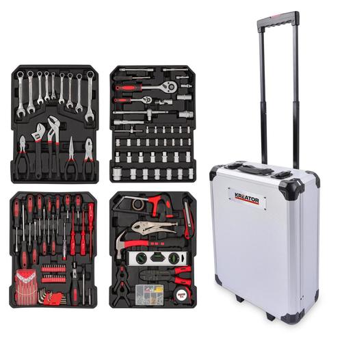 סט כלים מעורב במזוודת טרולי 253 חלקים, 106 KRTH10001, MIXED TOOL SET 253 PCS, ברקוד 5400338122224
