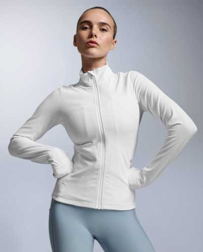 מעיל ריצה Fluid Full Zip Jacket W WHT/WHT