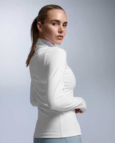 מעיל ריצה Fluid Full Zip Jacket W WHT/WHT