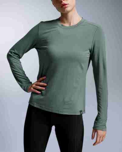 חולצת ריצה מחממת Ignition Wool Long Sleeve W CHK/CHK