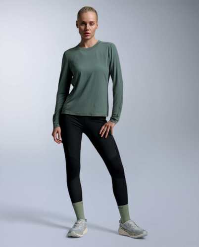 חולצת ריצה מחממת Ignition Wool Long Sleeve W CHK/CHK